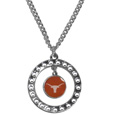 Texas Longhorns Rhinestone Hoop Necklace